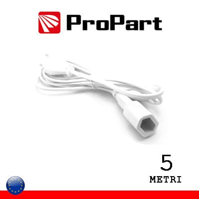 Elektrischer Verlängerungsstecker Stecker-Buchse 4mm White 5m Pepb08s-5-w