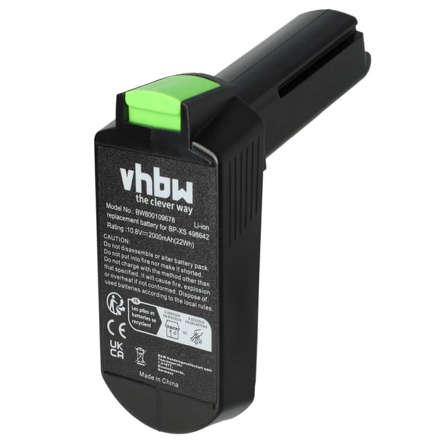 Vhbw - Akku kompatibel mit Festool cxs Li, txs Li, txs 2.6 Li Plus, txs 2.6 Li Set Elektrowerkzeug (2000 mAh, Li-Ion, 10,8 v)