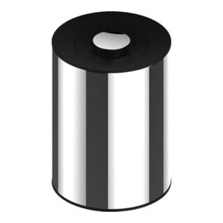 Keuco - Abfallbehälter chrom finish schwarz 5L 04989010037