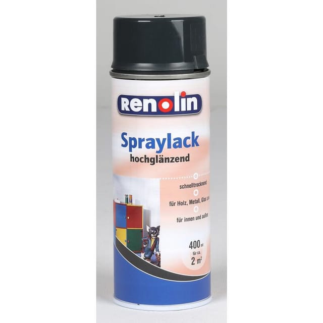 Wilckens - 6x Renolin Spraylack 0,4L Effekt Farbe Außen Garten Holz Metall Anstrich Maler