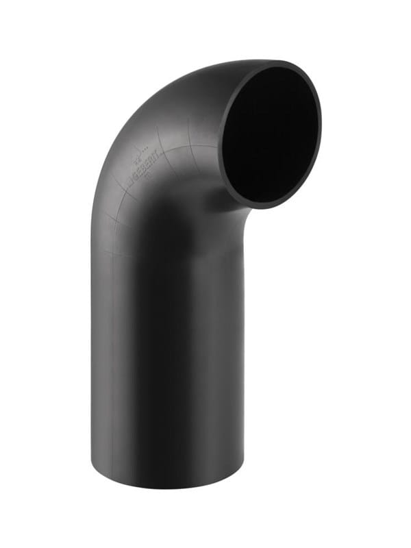Pe Bogen mit langem Schenkel 90 Grad, Außendurchmesser 56mm - Geberit