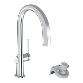 Aqittura M91 - Spültischarmatur mit ausziehbarem Auslauf und mit Filterfunktion, verchromt 76803000 - Hansgrohe