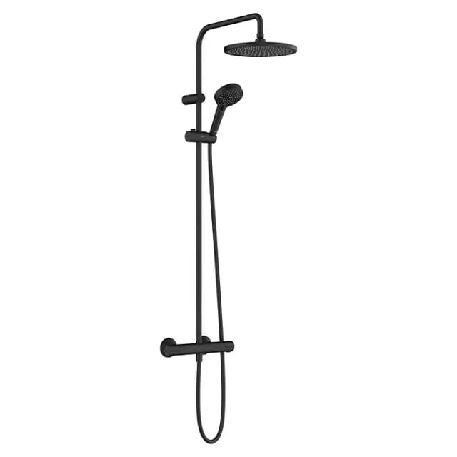 Duschsystem mit Thermostat Vernis Blend schwarz matt - Hansgrohe