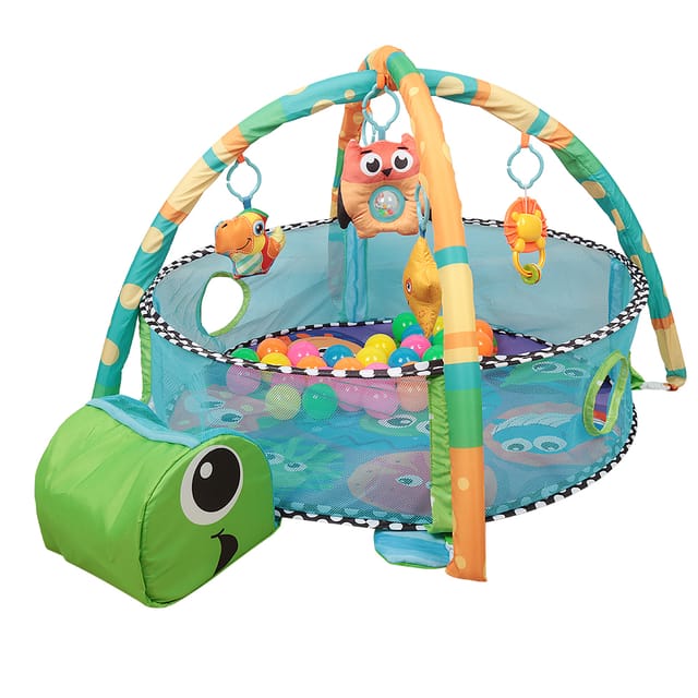 Spielmatte, Spieldecke Babyspielmatte, Krabbeldecke mit Spielbogen+30 Bällen