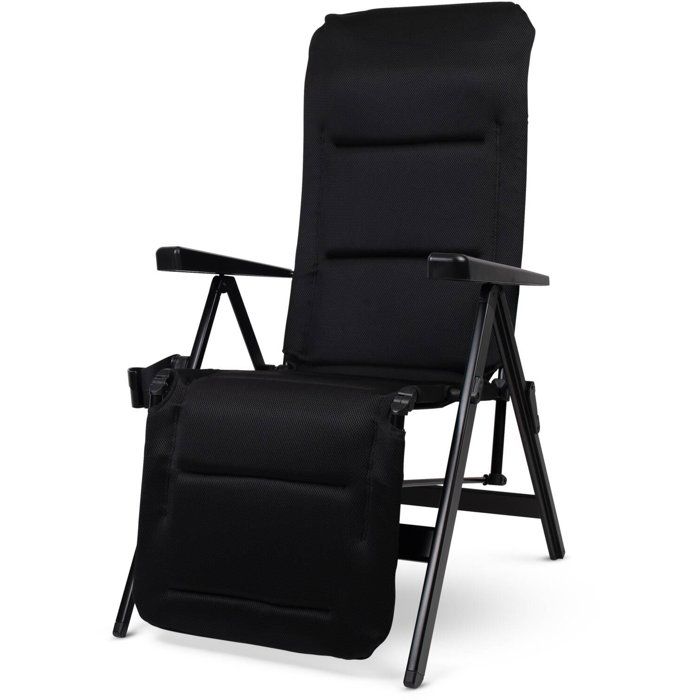 Liegestuhl - Dometic - Gardina Lounger - Schwarz - Verstellbar - Aluminium - Polyester Softmesh