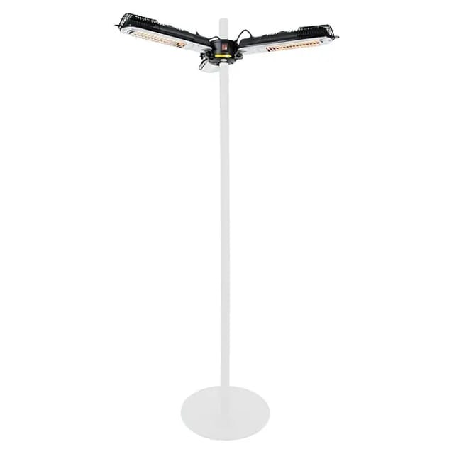 Sonnenschirm-Heizstrahler 2000 w Halogen Schwarz Silbern PH10 Sunred