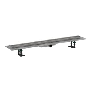 Hansgrohe - RainDrain Compact - Duschrinne 100 cm zum Einlegen von Fliesen, mit Gitter 56171000