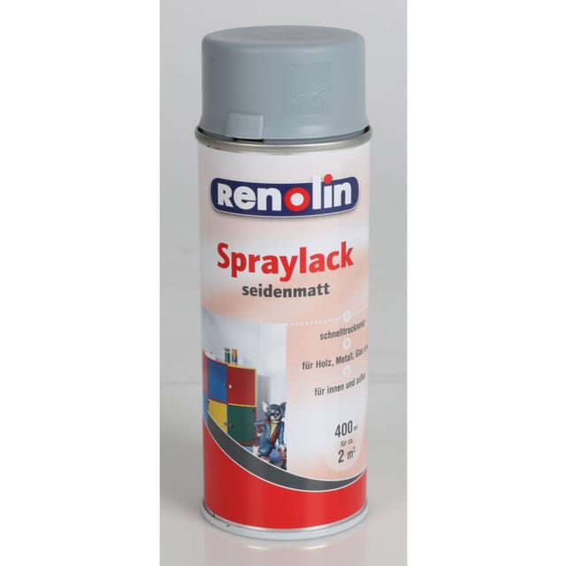 Wilckens - 6x Renolin Spraylack 400ml Seidenmatt Lack Farben Anstriche Sprühen Dosen Bunt