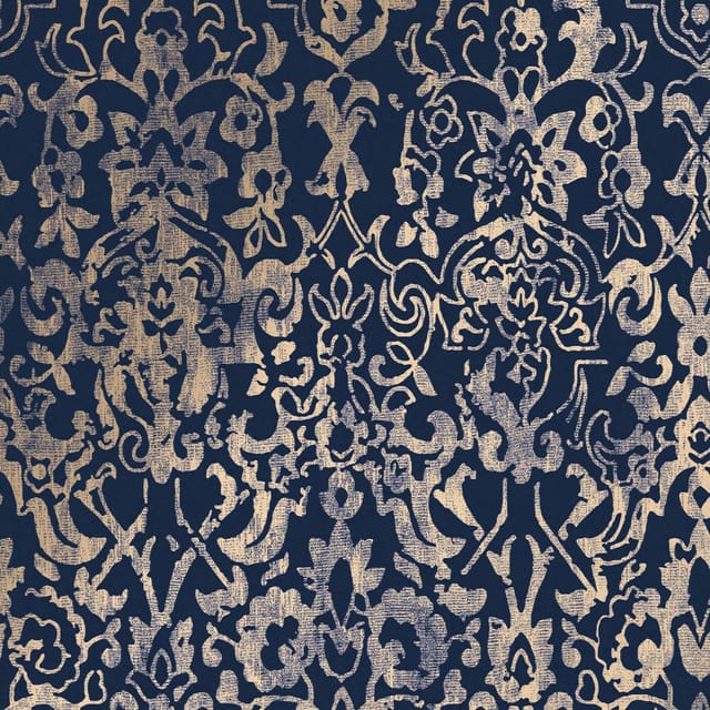 Majestic damask Blau Vliestapete 10mx52cm - Next