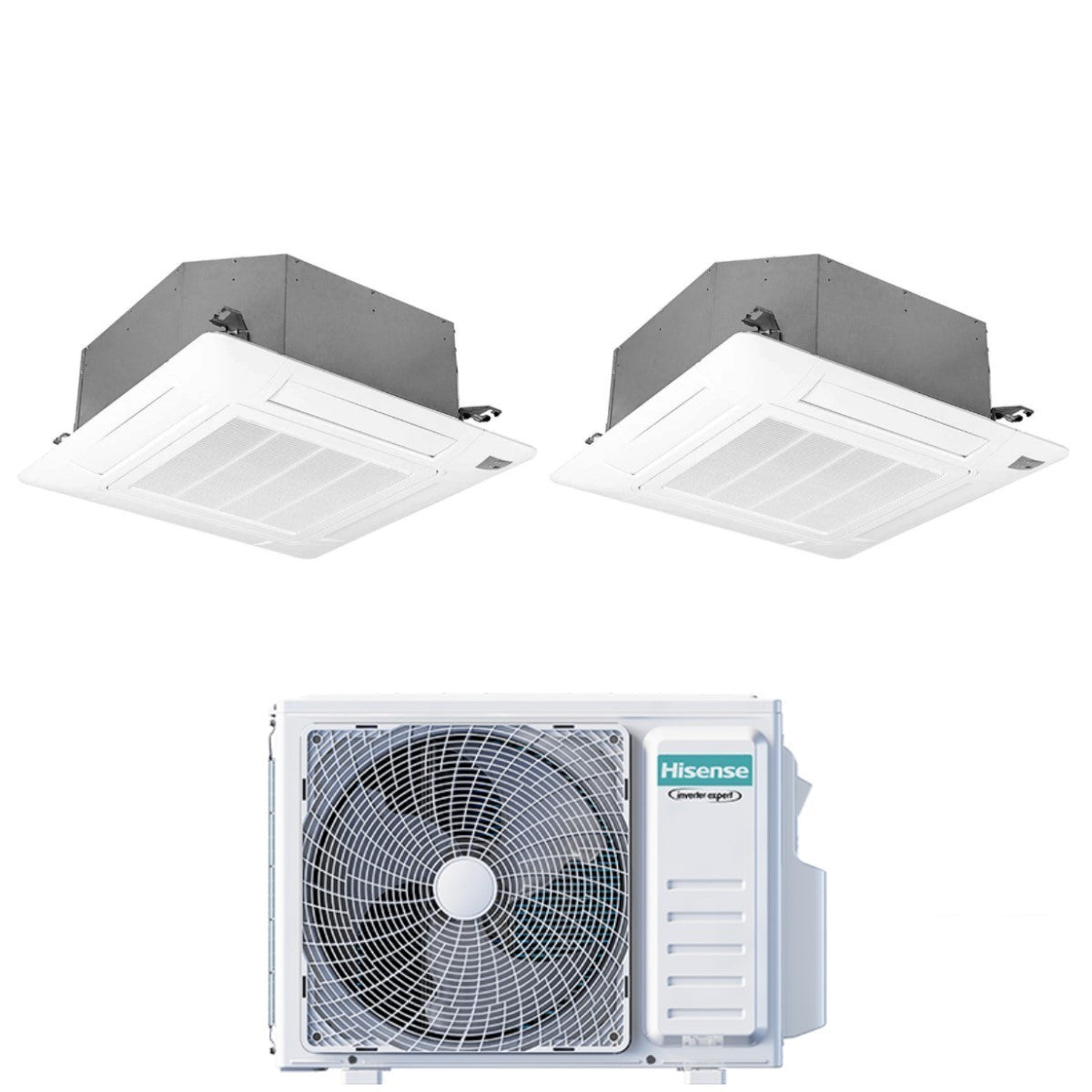 Klimaanlage Hisense Dual Split Inverter Cassette 2 6 Kw 3 2 Kw