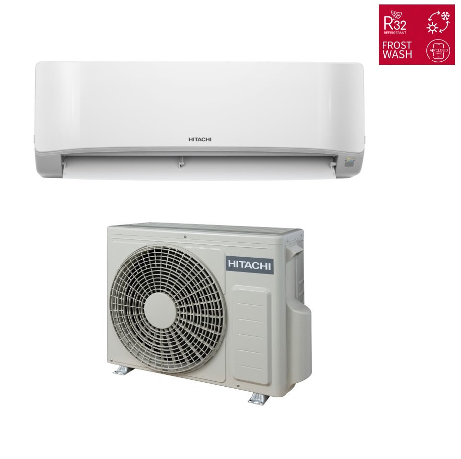 Klimaanlage Hitachi Airhome 400 2,5 Kw Kühlung 3,4 Kw Heizung