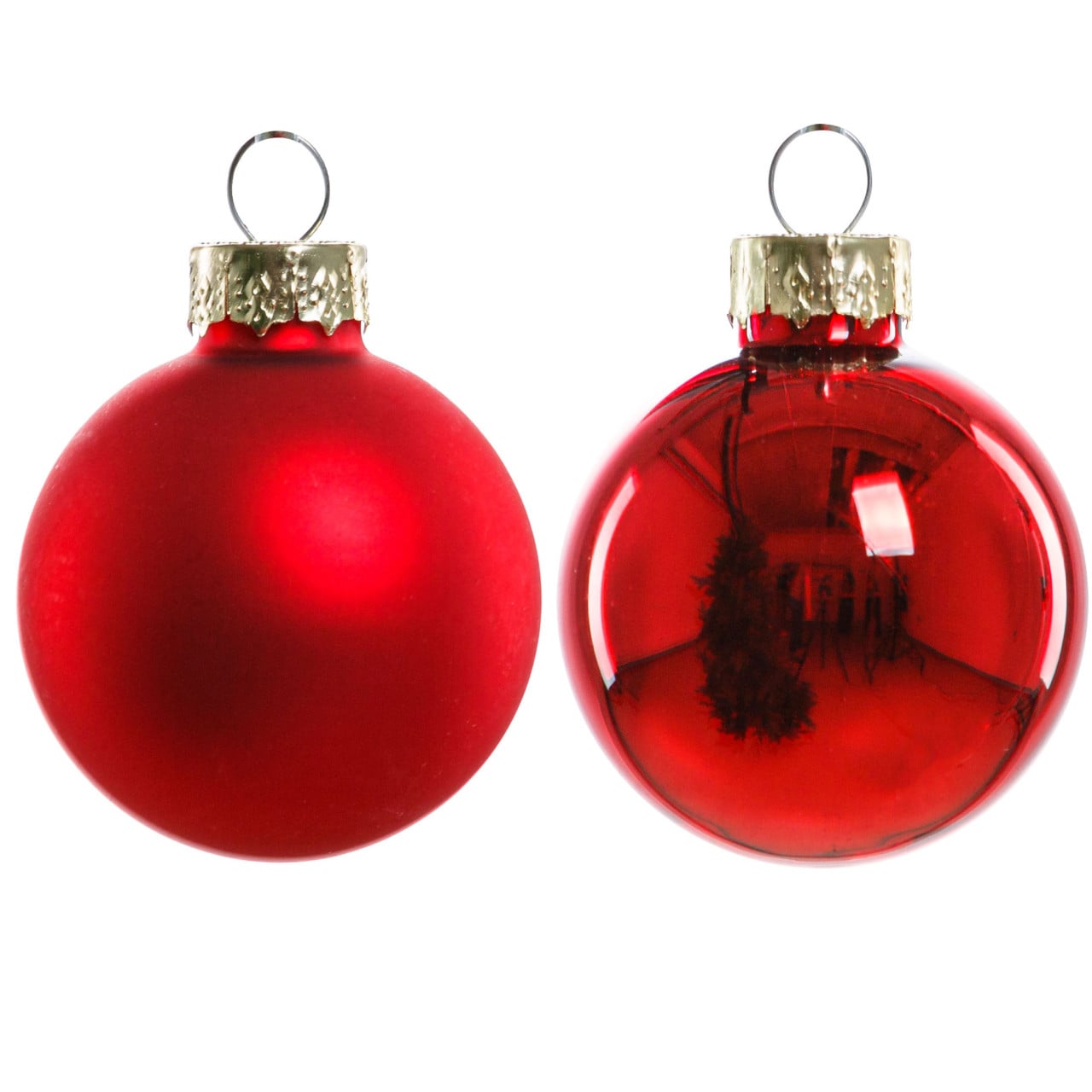 TrendLine Christbaumkugeln 16 Kugeln Ø 3,5 cm Glas Rot Weihnachtskugeln Bild 3