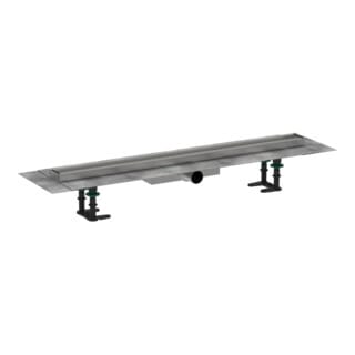 Hansgrohe - RainDrain Compact - Duschrinne 80 cm zum Einlegen von Fliesen, mit Gitter 56167000
