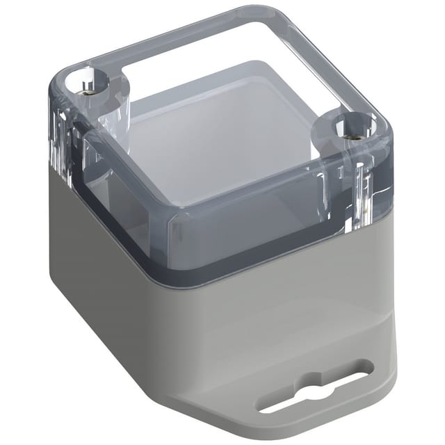 TRU COMPONENTS TC-10860372 Flansch-Gehäuse 44.80 x 44.80 x 40.10 Polycarbonat Lichtgrau 1 St.