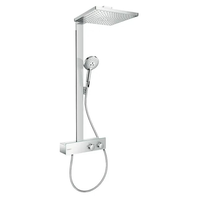 Hansgrohe Raindance E - Duschsäule Showerpipe 300 mit Thermostatbatterie 350, verchromt 27361000