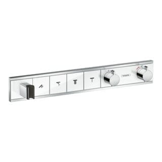 Hansgrohe RainSelect - Unterputzarmatur für 4 Verbraucher, weiß / verchromt 15357400