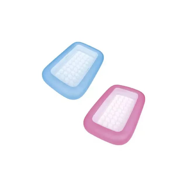 Trade Shop - AQUABABE RECHTECKIGER POOL MIT AUFBLASBAREM BODEN 165X104X25 CM 2 FARBEN 51115 -