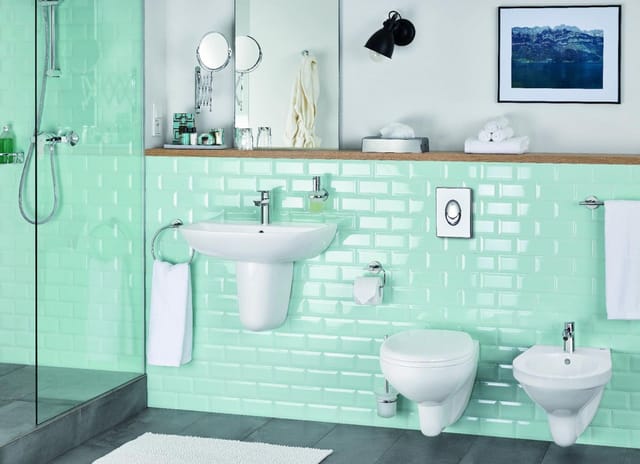 Bau Ceramic - Wand-Bidet mit Überlauf, Alpinweiß 39433000 - Grohe