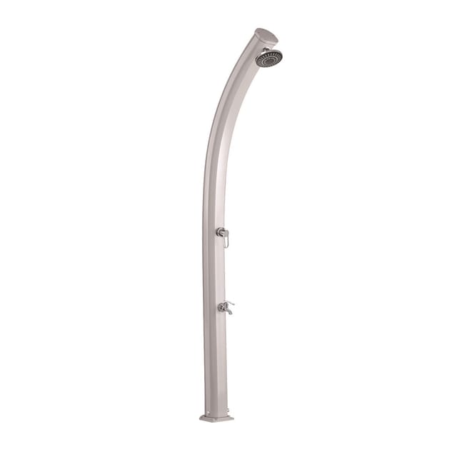 Solardusche Jolly 33L Aluminuim 33L - 233 cm - Fußspülung + Regenbrause + verstärkte Basis