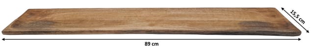 Xxl Mango Servierplatte lebensmittelecht - 89 x 15 cm - Holz Tablett für Speisen oder Deko