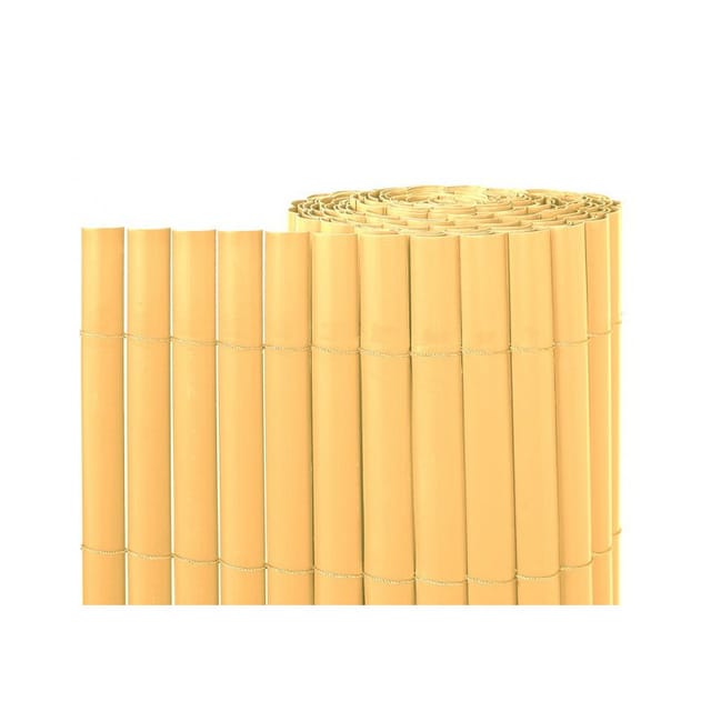 Suinga - sichtschutzmatte natur pvc 1 x 5 m, für Gärten, Terrassen und Balkone.