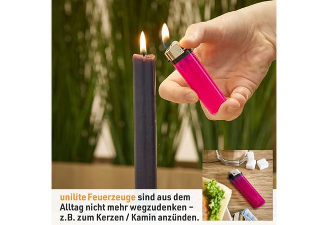 Reibradfeuerzeuge 10er Blister Reibradfeuerzeuge - Unilite
