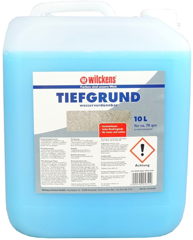 Wilckens Tiefgrund wasserverdünnbar 10l 13000100110