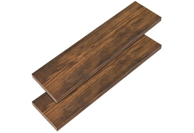 2er Sets Schweberegale 2er Set dunkle Eiche, 90cm