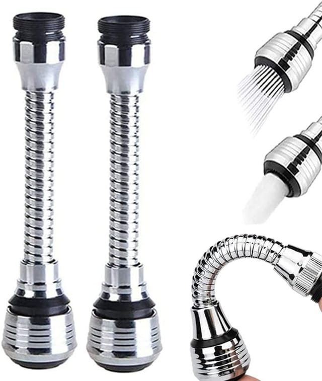 2-teiliges 360-grad-küchenfilterset, Wasserhahn-duschverlängerung, Zwei Modi, Verstellbare Küchenspülen-wasserhahndüse, Geeignet Für Küchenspülen, Badezimmer