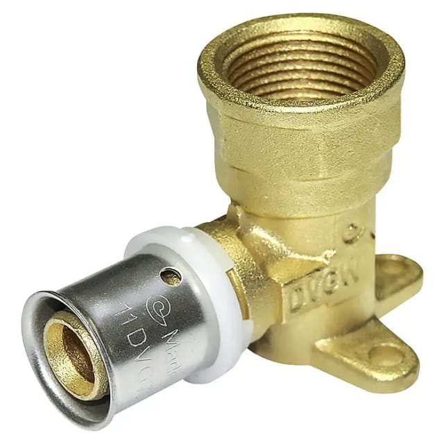 Kirchhoff - ms Wandscheibe, blank, 16 mm x 1/2'IG, Pressfitting für msvr