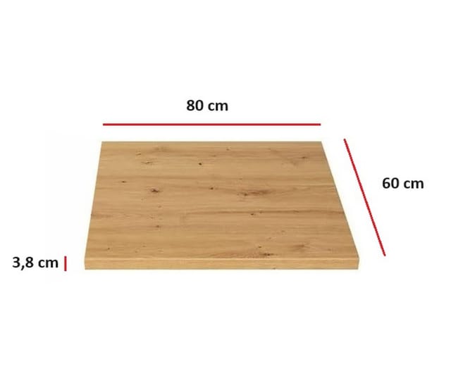 Küchen Preisbombe - Küchen Arbeitsplatte 80 cm 38 mm Küchenzeile Küchenblock Eiche Artisan Eko Stilo