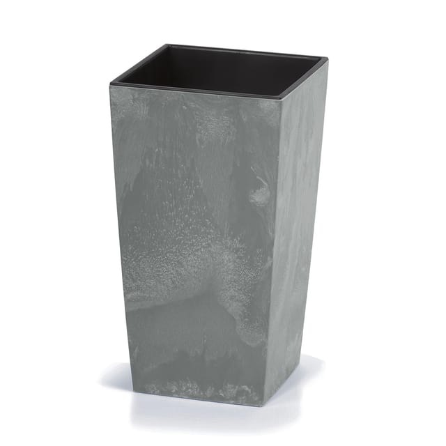 Blumentopf Betonoptik Inkl. Einlegeboden Indoor Outdoor Blumenkasten Pflanzkübel Anthrazit/Grau 26L/49L/91L Grau, 49 Liter - Deuba