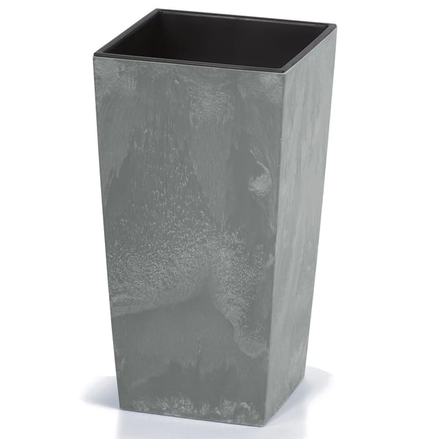 Blumentopf Betonoptik Inkl. Einlegeboden Indoor Outdoor Blumenkasten Pflanzkübel Anthrazit/Grau 26L/49L/91L Grau, 91 Liter - Deuba