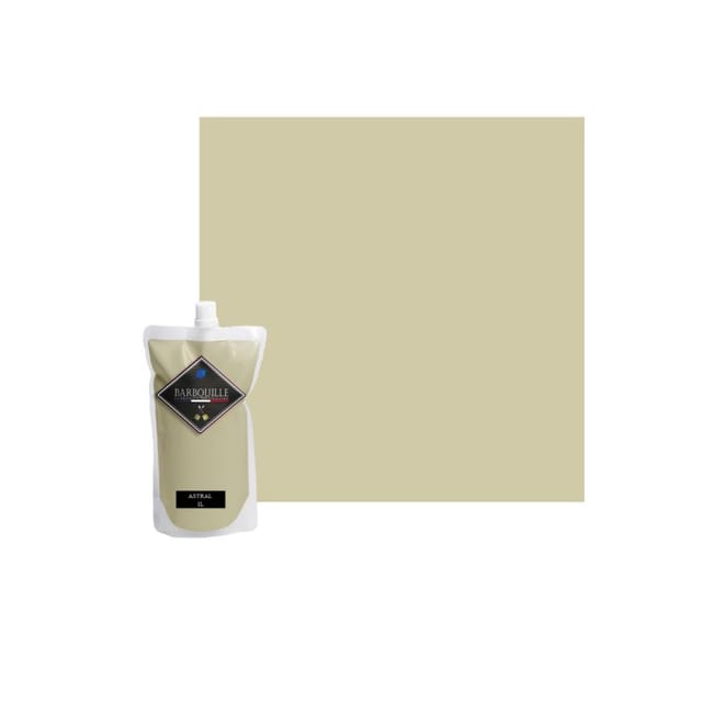 Barbouille - auswaschbare Acrylfarbe Samt - Für Wände und Decken - 1L - Astralbeige