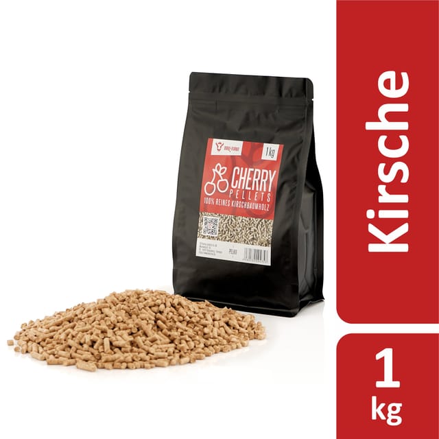 Cherry Pellets aus 100% Kirschbaumholz, 1 kg - Bbq-toro