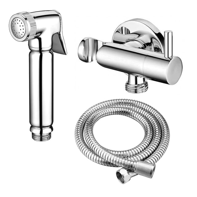 Stilform - Design WC/Bidet Handbrause Komplettset mit Absperrventil - Rund