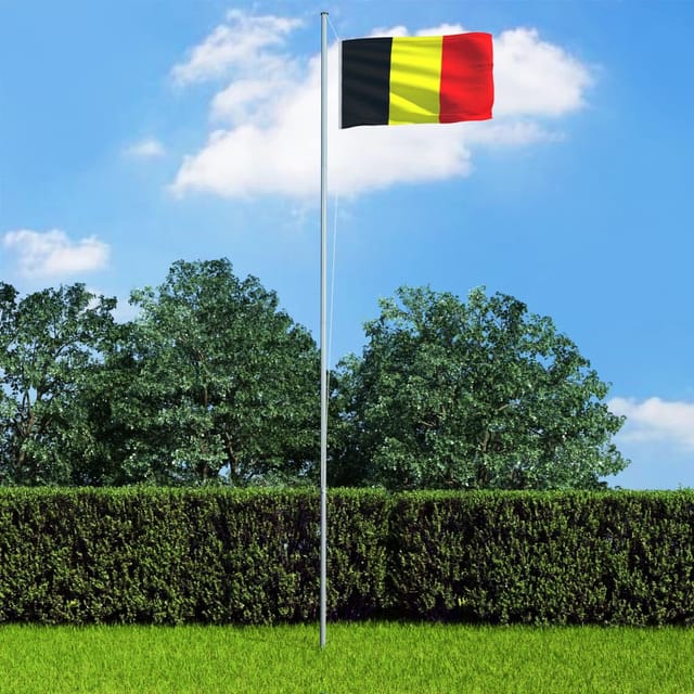 Belgienflagge 90x150 cm vidaXL