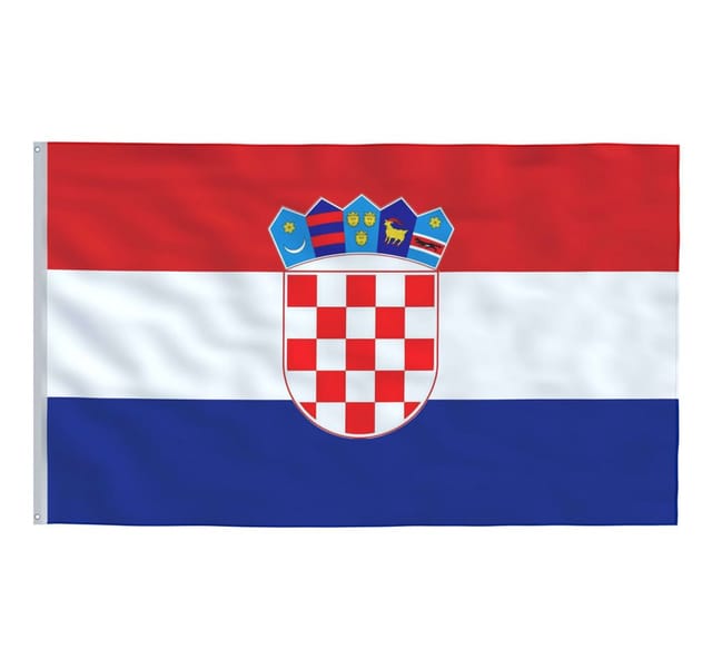 Flagge Kroatiens 90×150 cm Vidaxl