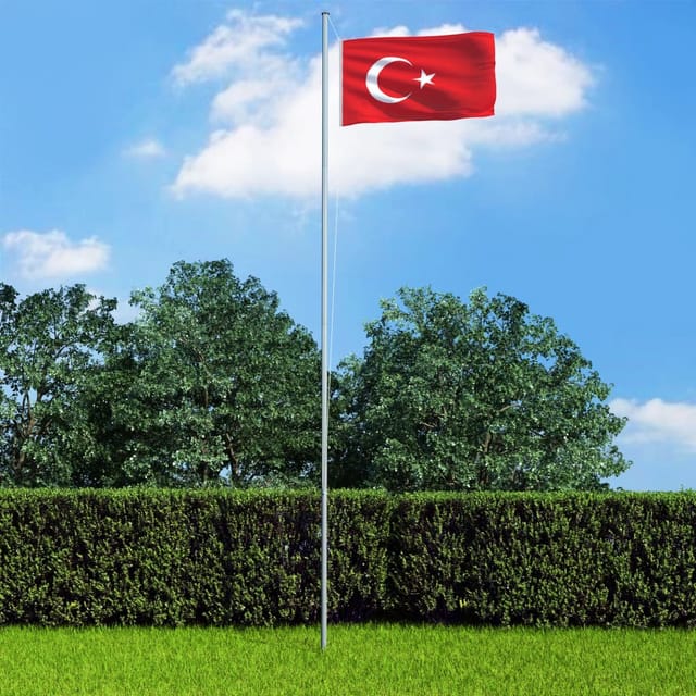 Flagge der Türkei 90 x 150 cm Vidaxl