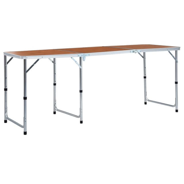 Klappbarer Campingtisch Aluminium 180 x 60 cm Vidaxl