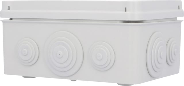 Sonstige - Aufputz- Abzweigdose IP65, mit Schraubdeckel, 162 x 116 x 76 mm, grau Schalterdosen & Abzweigdosen