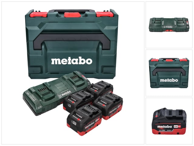 Metabo Basis-Set 4x LiHD 5.5Ah ASC 145 DUO + metaBOX 145 (685180000)