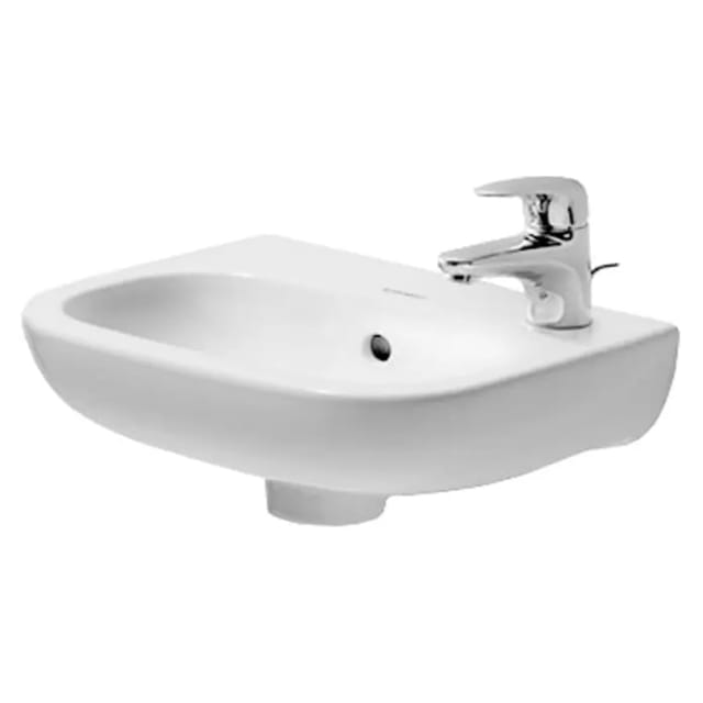 Duravit - D-Code Handwaschbecken, mit Hahnloch rechts, mit