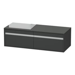 Ketho Waschtischunterschrank wandhängend 6697, 2 Auszüge, - Duravit