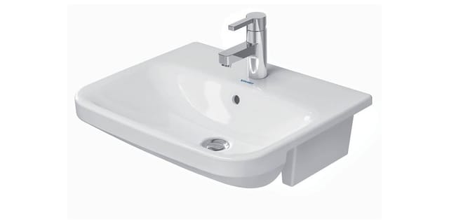 Duravit - Halbeinbauwaschtisch DuraStyle 55cm mit Überlauf, mit