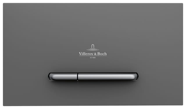Villeroy&boch - ViConnect - Betätigungsplatte E300, Anthrazit matt/ Chrom matt 922169D8