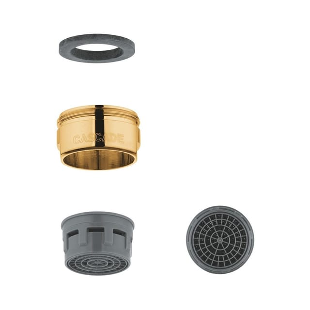 Grohe Mousseur Gold, Außengewinde M24x1, Durchflussklasse C, 30l/min bei 3bar