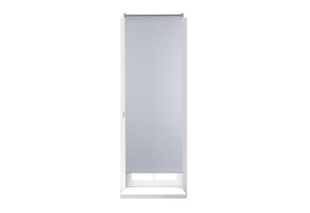 Relaxdays - Thermo Verdunklungsrollo, Hitzeschutz, Fenster Seitenzugrollo, Klemmfix ohne bohren, 60x160, Stoff 56 cm, weiß