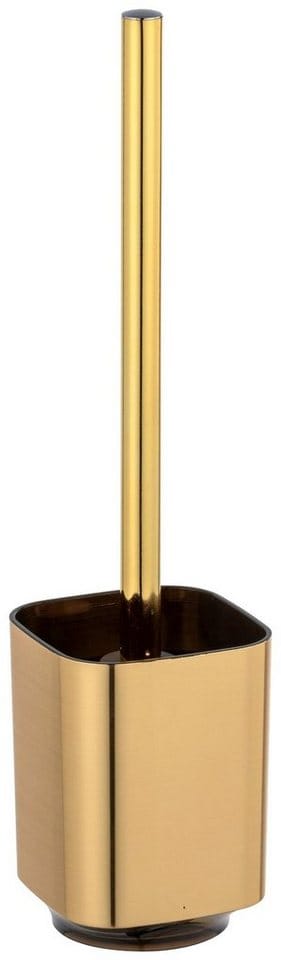 WC-Garnitur Auron Gold, WC-Bürstenhalter aus hochwertigem Kunststoff, Gold, Kunststoff gold - gold - Wenko