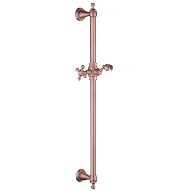 Paulgurkes - Kupfer Duschstange Nostalgie Rote Bronze Brausestange Retro Aufputz